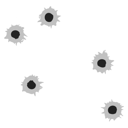 Bullet hole clipart