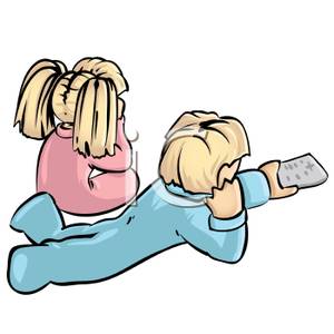 Watching Tv Clipart - Free Clipart Images