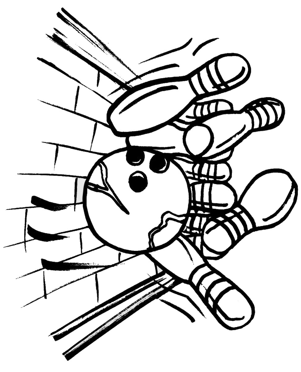 Bowling Coloring Pages – Birthday Printable