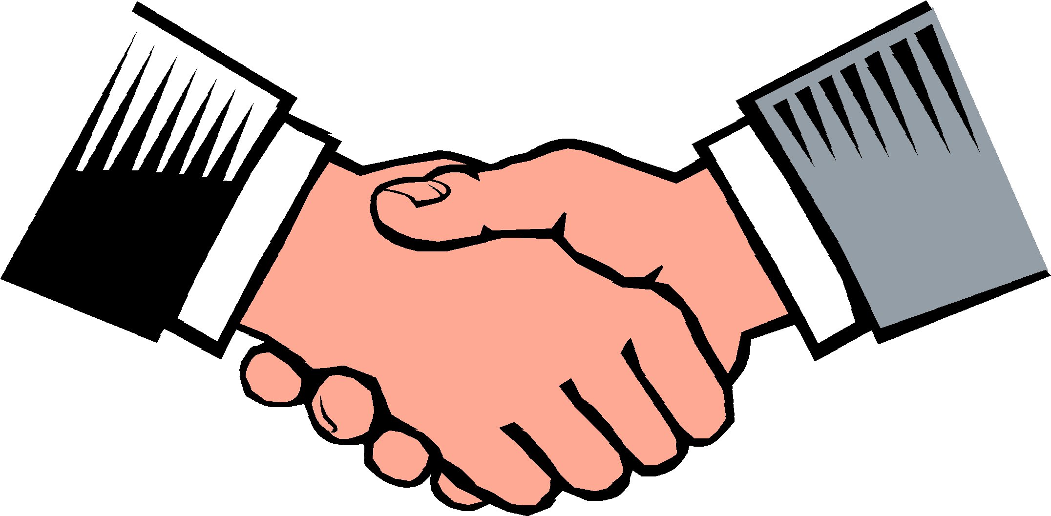 Free shake hands kids free clipart