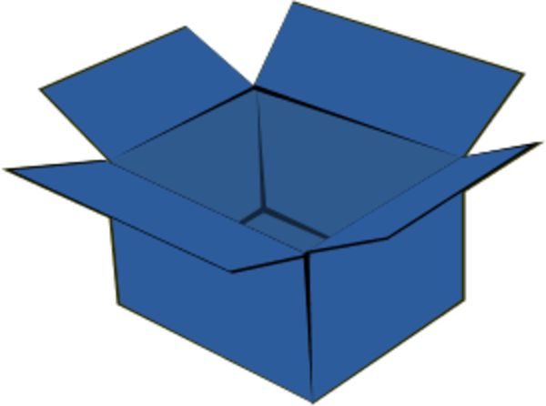 Blue Cardboard Boxes