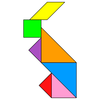Tangram Rabbit - Tangram solution #2 - Providing teachers and ...