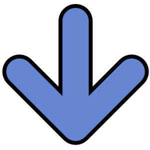 Free clipart arrow pointing down