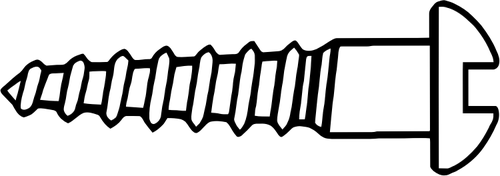 Wood screw vector clip art | Public domain vectors