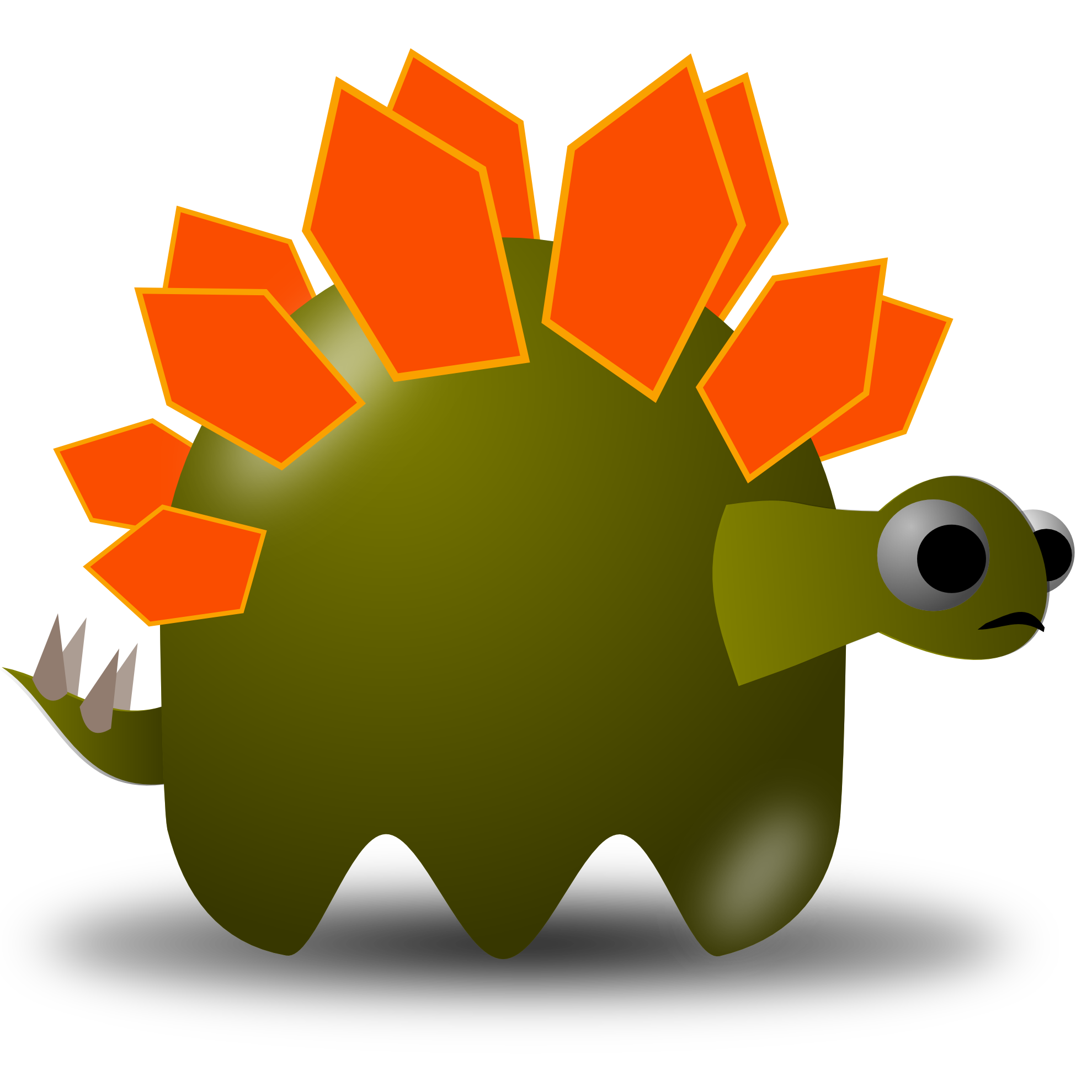 Clip Art: Dino Stegosaurus Christmas Xmas ...
