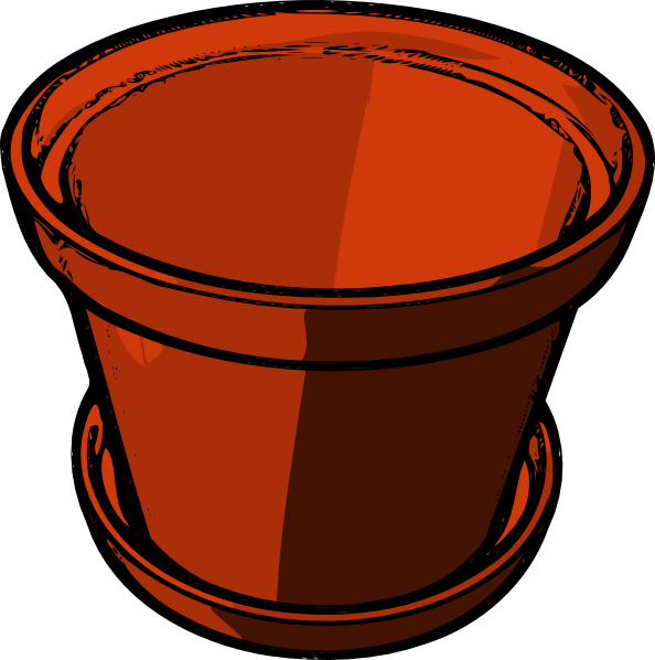 Empty Flowerpot Clip Art - vector clip art online ...