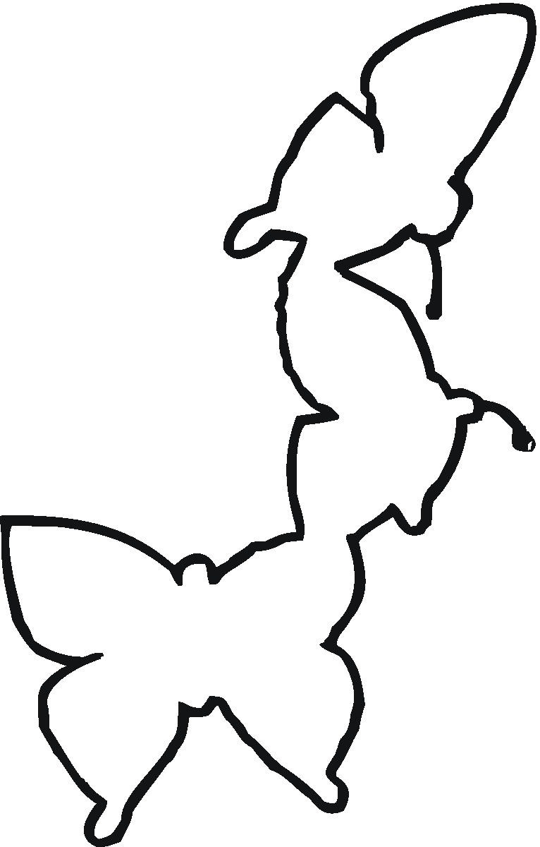 Butterfly Ornament Outline Coloring Online | Super Coloring