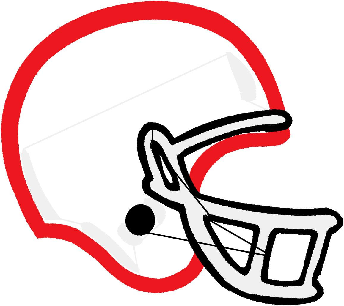 Applique Football Helmet Embroidery Design by ScrapHappyEmbroidery