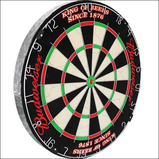 Budweiser Winmau King of Beers Label Dart Cabinet Kit Board 2 Sets ...