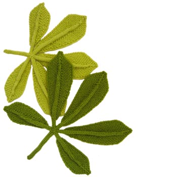 ODDknit - Free Knitting Patterns - Horse Chestnut Leaf