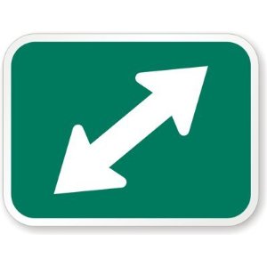 Two-Direction Right arrow symbol, Diamond Grade ...