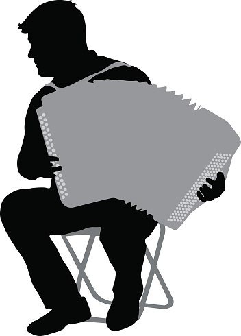 Accordion Player Clip Art, Vector Images & Illustrations