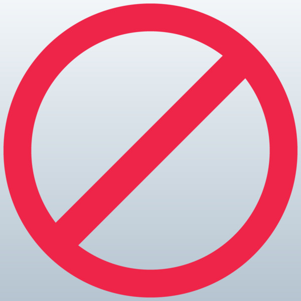 Do not symbol clip art