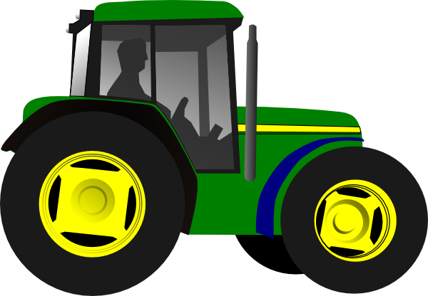John Deere Green Tractor Clipart - Free Clipart Images