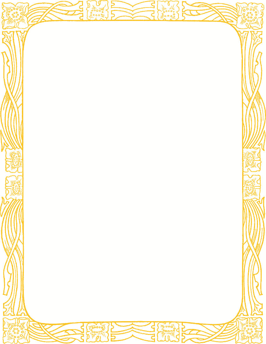 Border Semi Deco Gold Clip Art Download