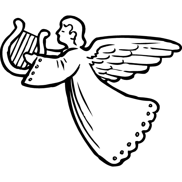 Christmas angel clipart