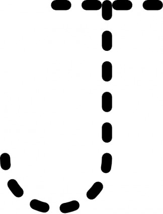 Alphabet Tracing Letter J clip art Vector clip art - Free vector ...