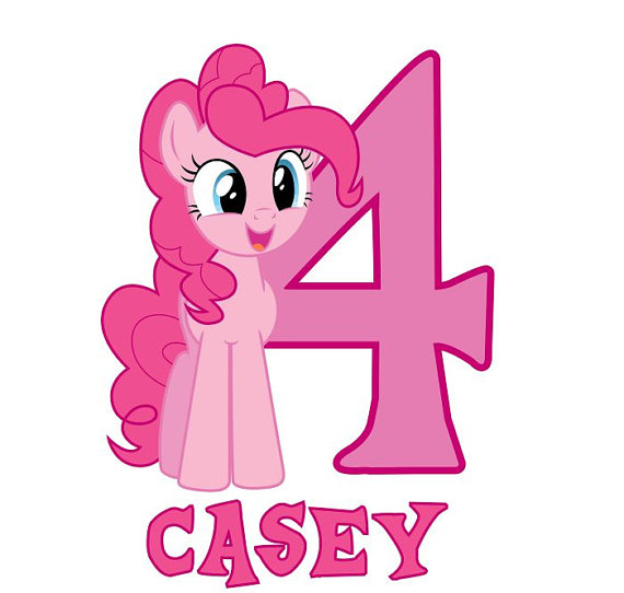 Kids Personalized Pinkie Pie Birthday Shirt by GirlsRuleBoysDrool