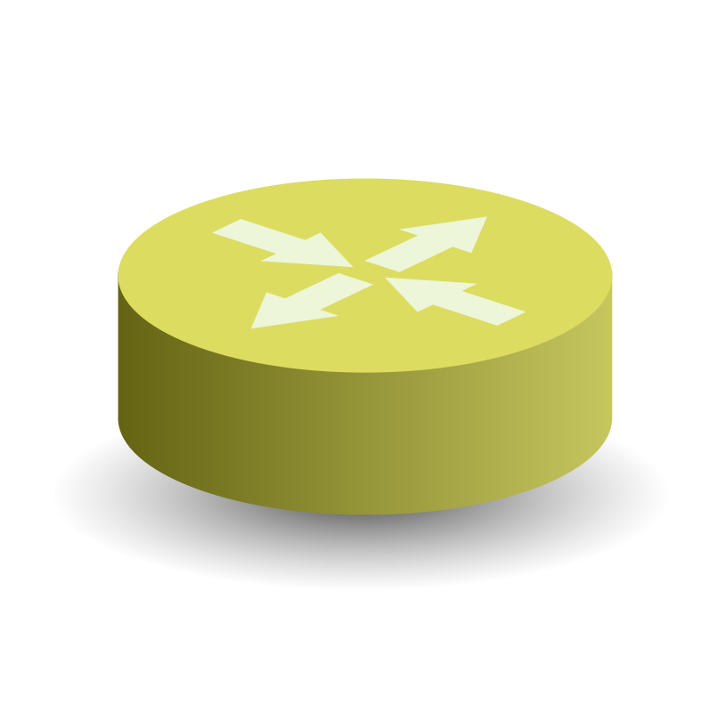 Clipart - Router Yellow