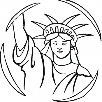 Statue Of Liberty coloring page | Super Coloring