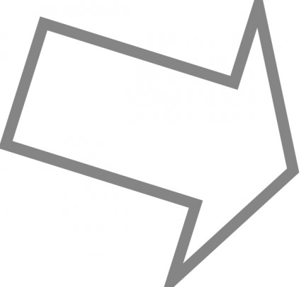 Left down outline arrow clip art Free vector for free download ...
