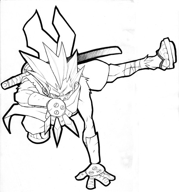 Breakdancing Monkey Ninja Line