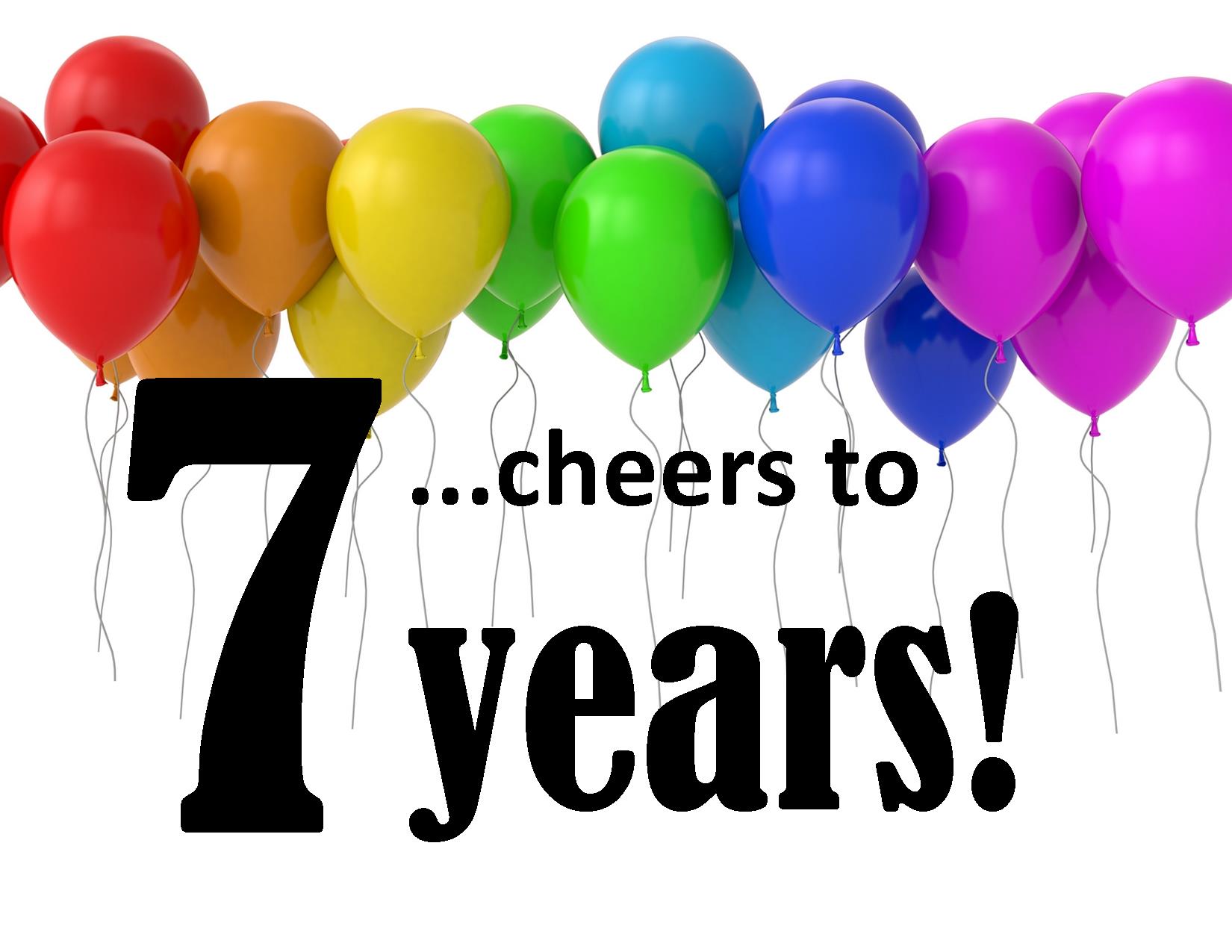 Happy 7th Anniversary Clipart