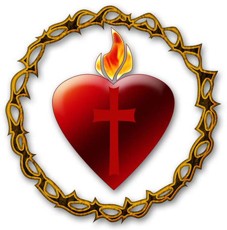 Sacred heart of jesus clipart