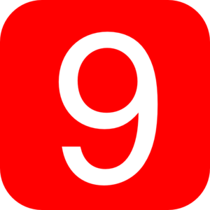 Number Nine Clipart