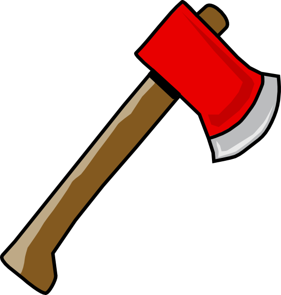 Red Hatchet Clip Art - vector clip art online ...
