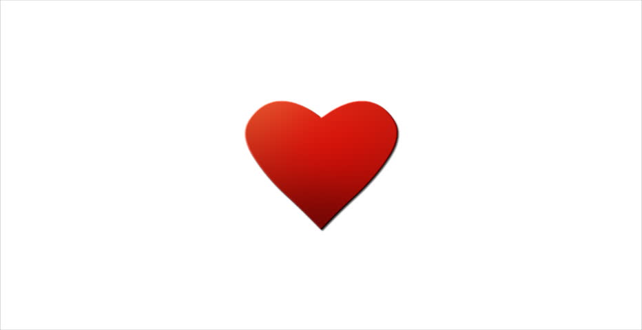 Animated Beating Pink Heart With White Script Letters Saying "I ...