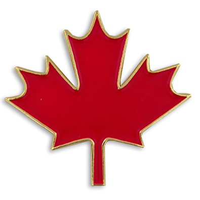 Amazon.com: PinMart's Canadian Maple Leaf Canada 1" Lapel Pin ...