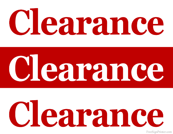 8 Best Images of Retail Sale Signs Free Printable - Free Printable ...