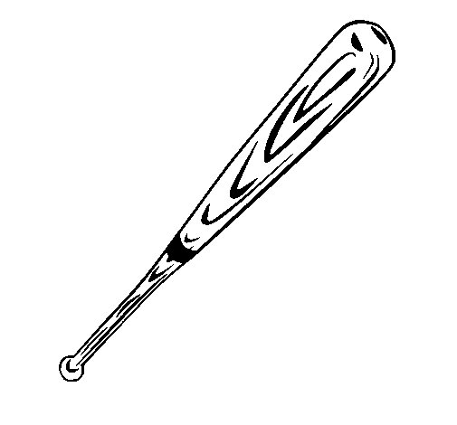 Baseball bat coloring page - Coloringcrew.com