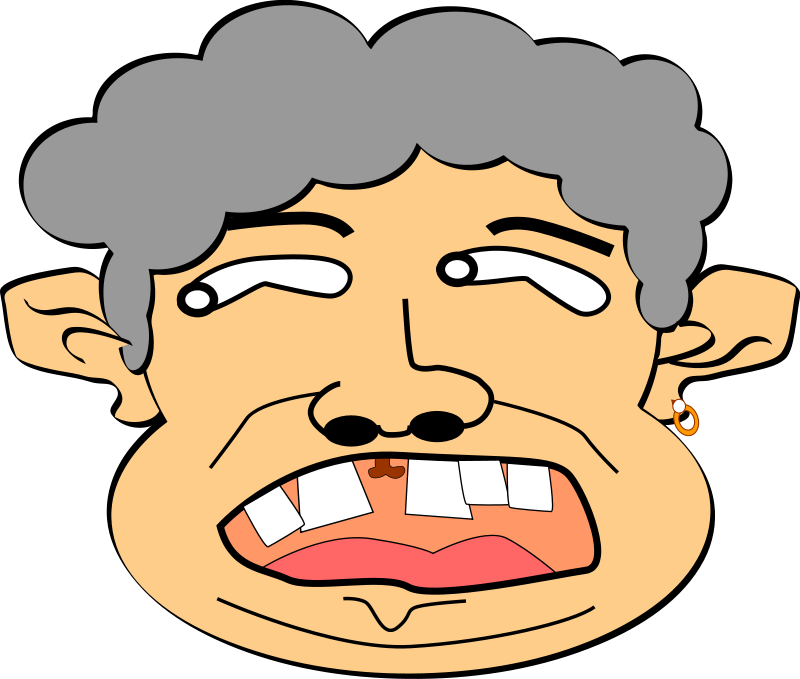 Crazy guy turtle clipart