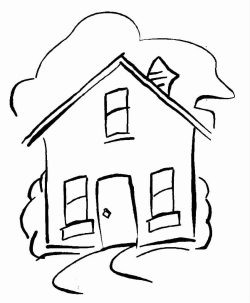 Sketch house clipart