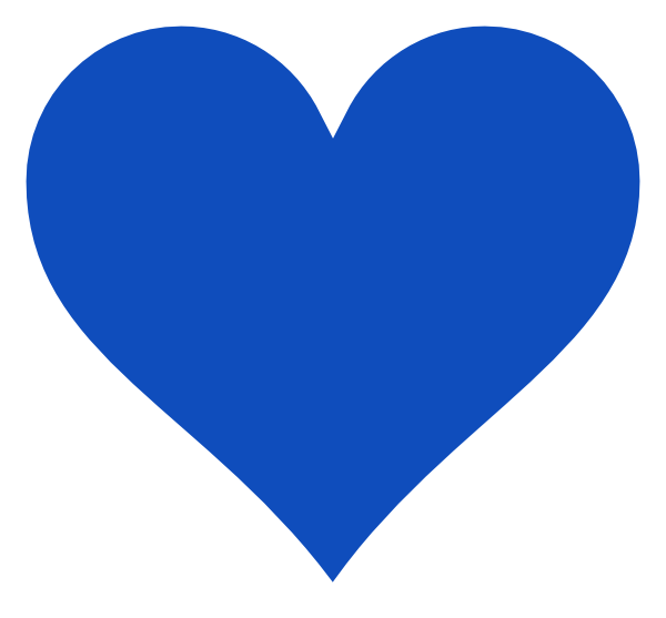 Blue Heart Clip Art - vector clip art online, royalty ...