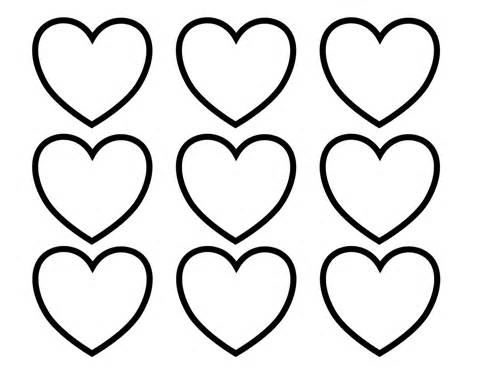 Hearts Coloring Pages Printable - Petalbum.net