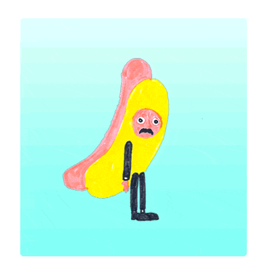 Hot Dog work by Sebaldo ANIMATED GIF - SpeakGif