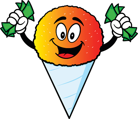 Snow Cone Cartoon Clip Art, Vector Images & Illustrations
