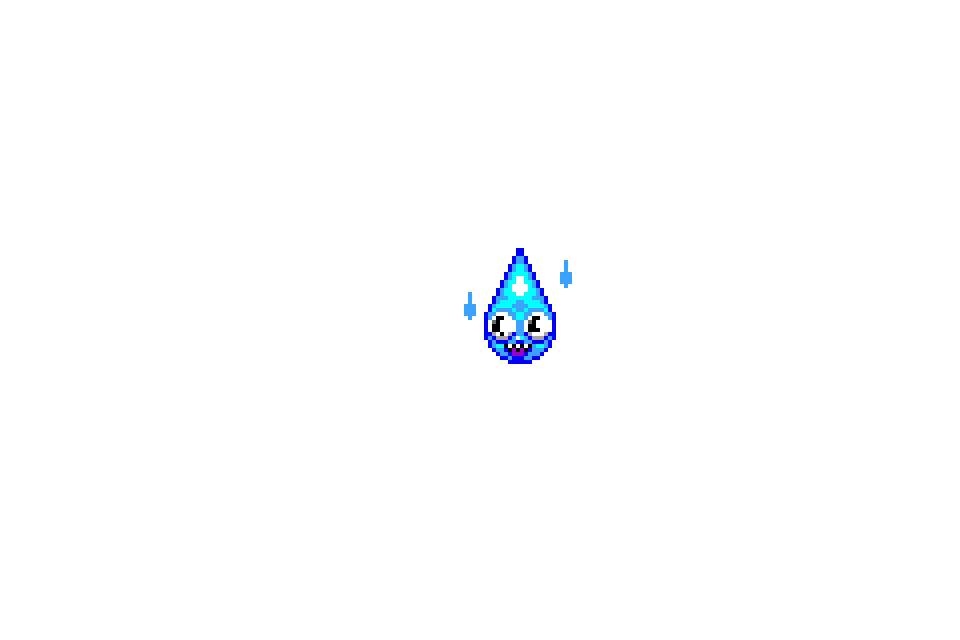 Water Drop Logo! - Make Pixel Art.com