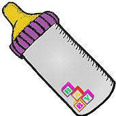 Baby Milk Bottle Clipart - Free Clipart Images