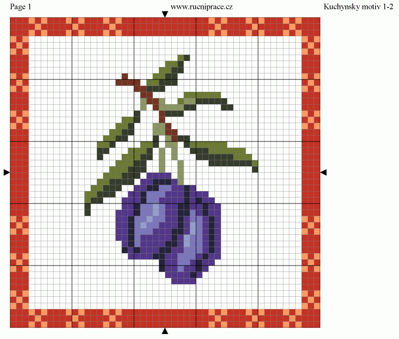 Kitchen, fruit, free cross stitch patterns and charts | free-cross ...