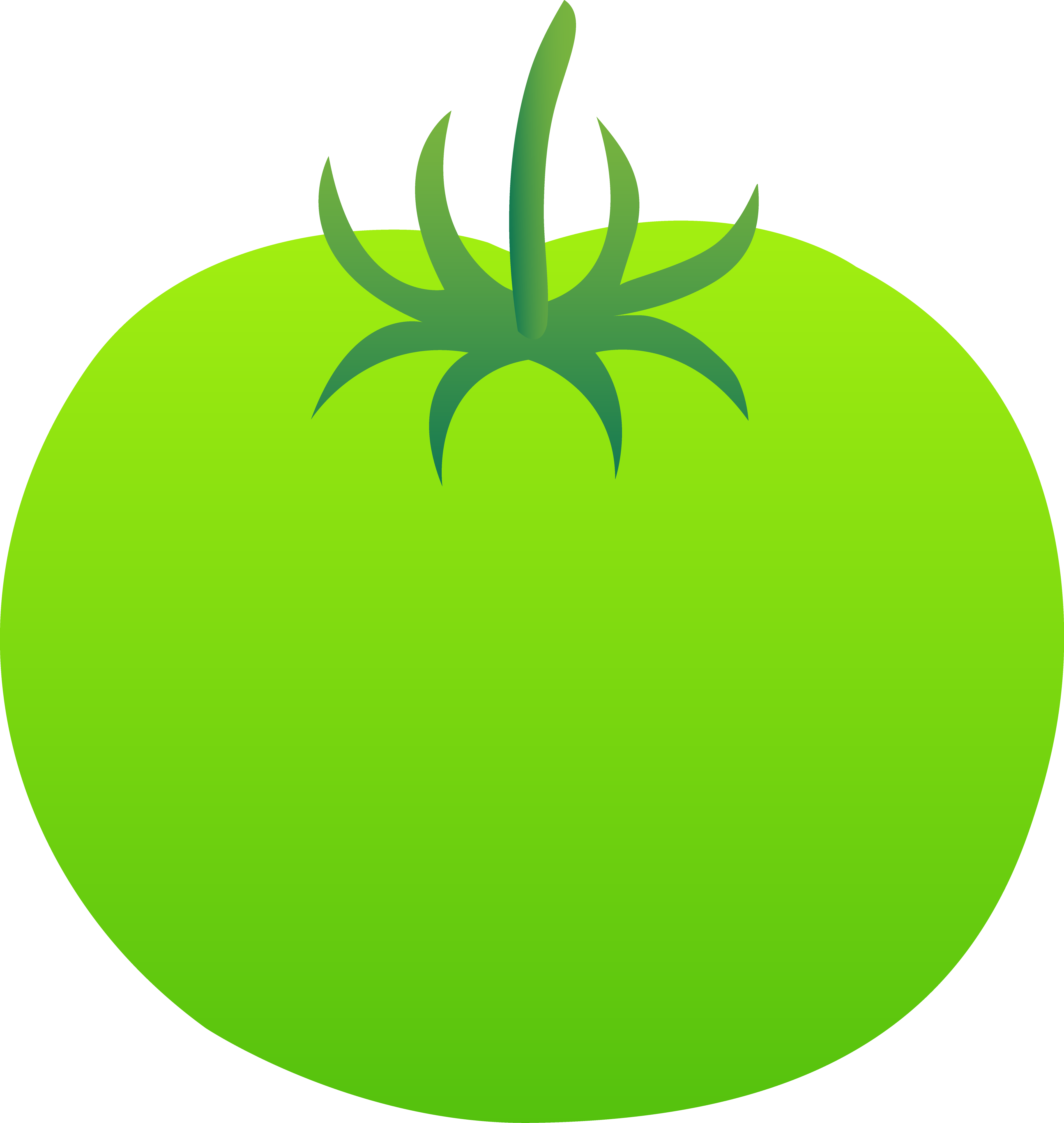 Green tomato clipart