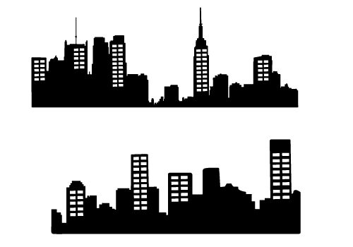 Free clipart city skyline