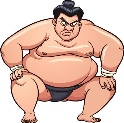 Sumo Wrestling Clip Art, Vector Images & Illustrations