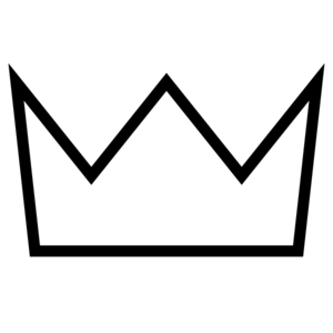 Black And White Crown Clipart