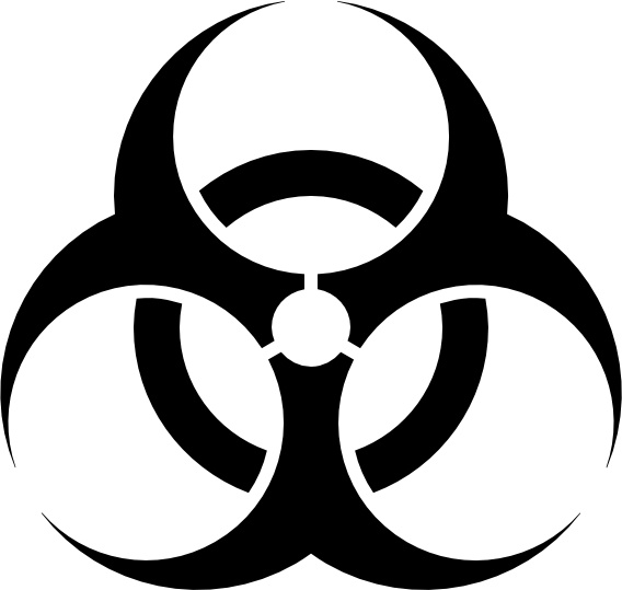 Biohazard Sign clip art Free vector in Open office drawing svg ...