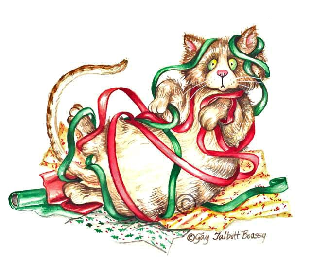 Christmas Cat Clipart