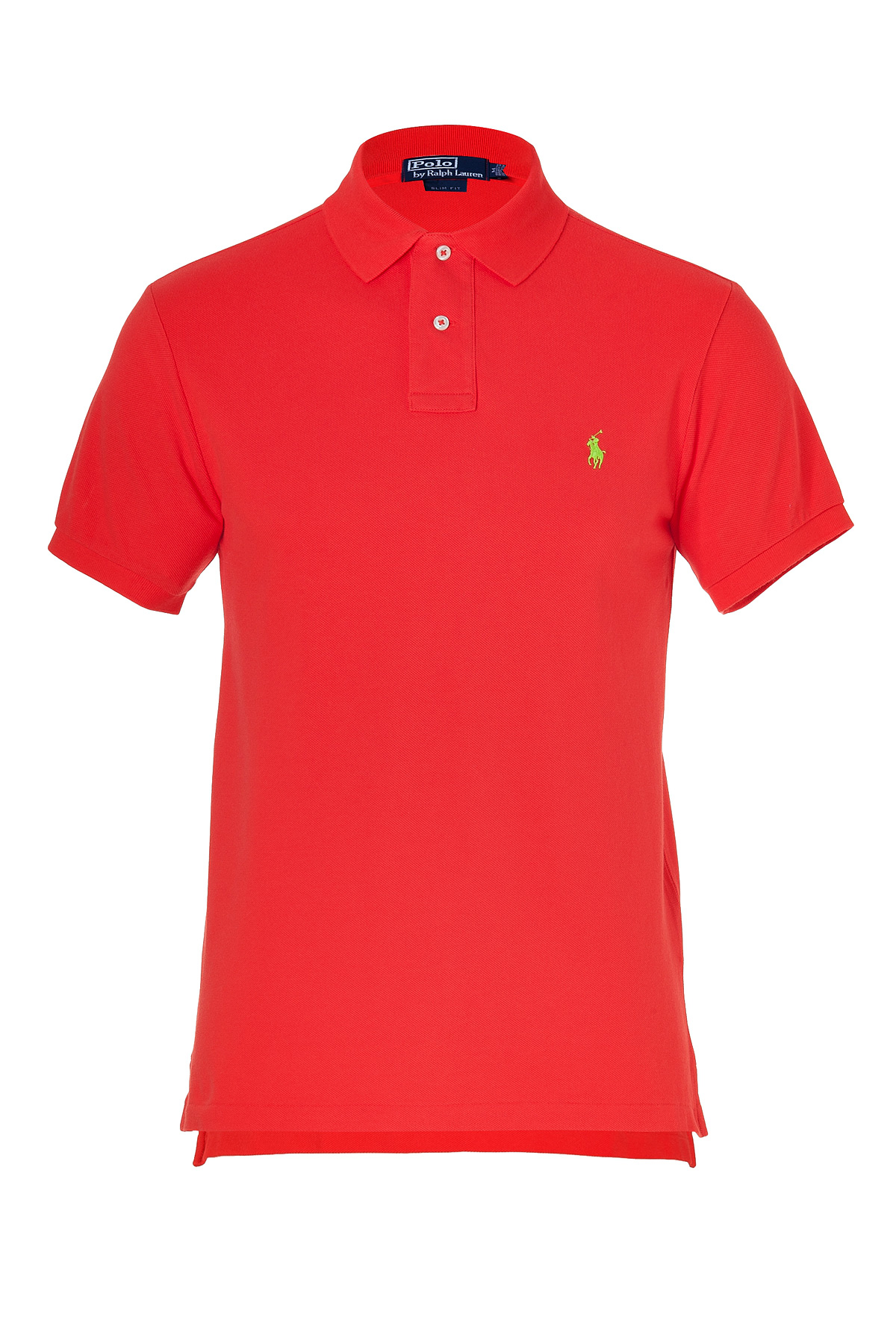 Ralph lauren Tomato Cotton Mesh Slim Fit Polo Shirt in Red for Men ...